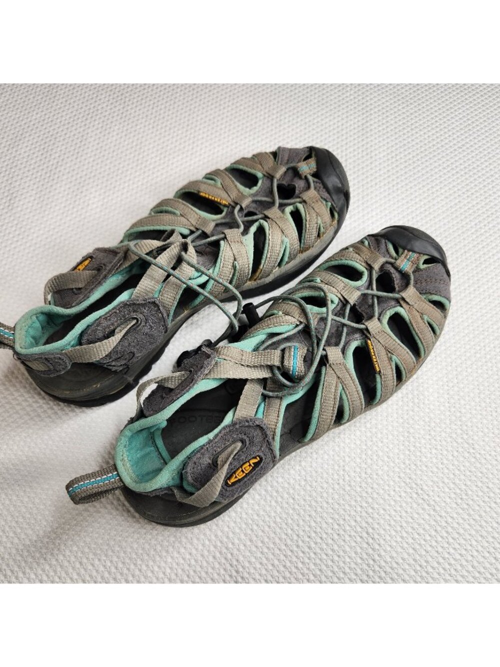 Keen Whisper Trail Sports Sandals Size 7 US Aqua Gray Waterproof